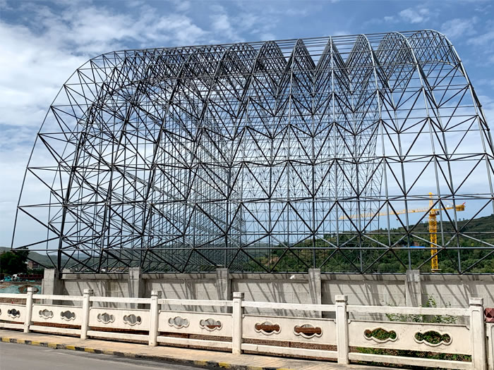 肇庆山寨矿储煤棚网架